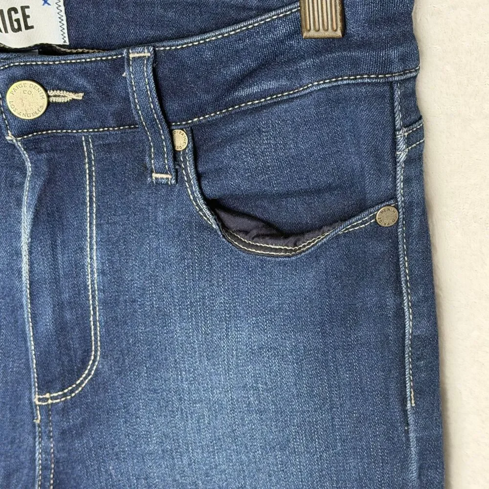 Paige Jeans Women's Size‎ 27 Dark Blue Hoxton Crop Ankle Denim Stretch Mid rise